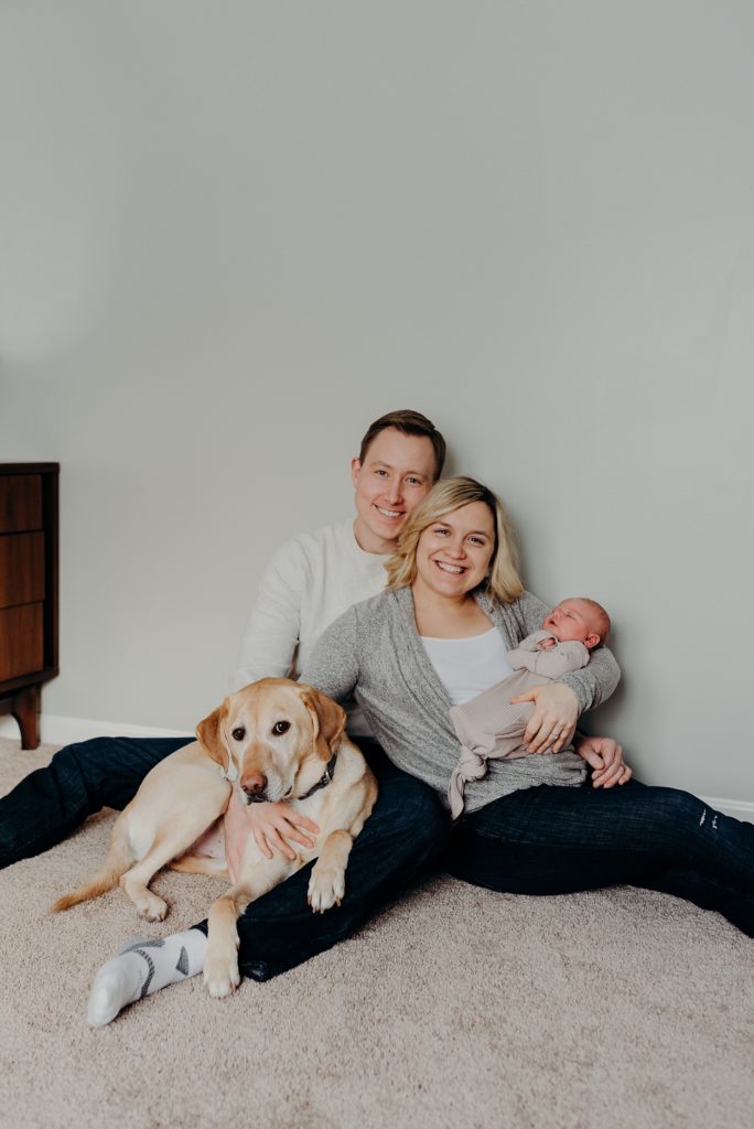 family photo during newborn session